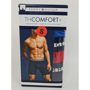 Tommy Hilfiger 3-Pair Boxer Briefs Underwear Polyester Blend‎ Men's Size Small